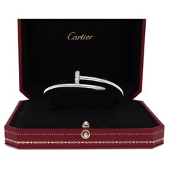 Cartier Juste Un Clou White Gold Diamonds Bangle