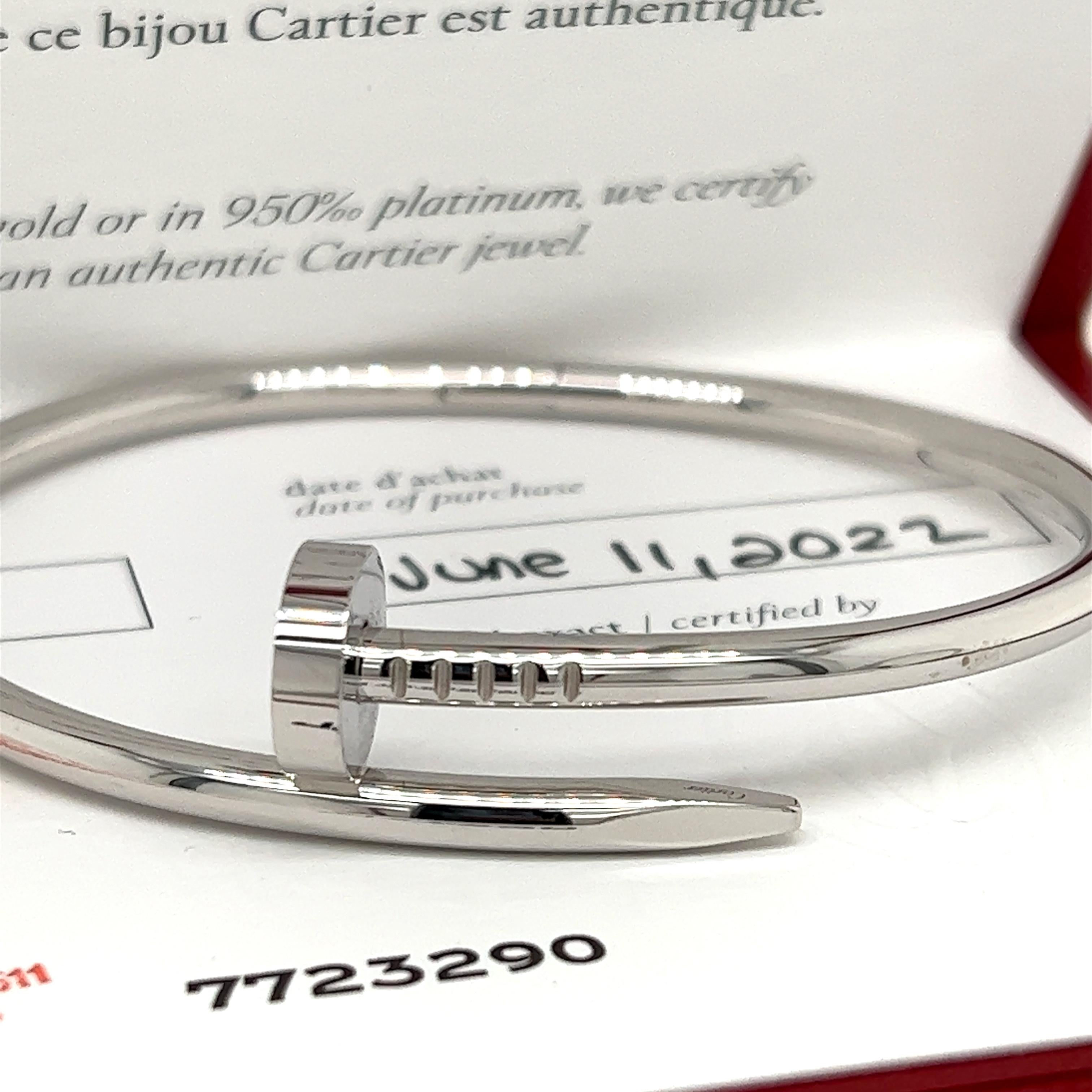 Modern Cartier Juste Un Clou White Gold Nail Bracelet