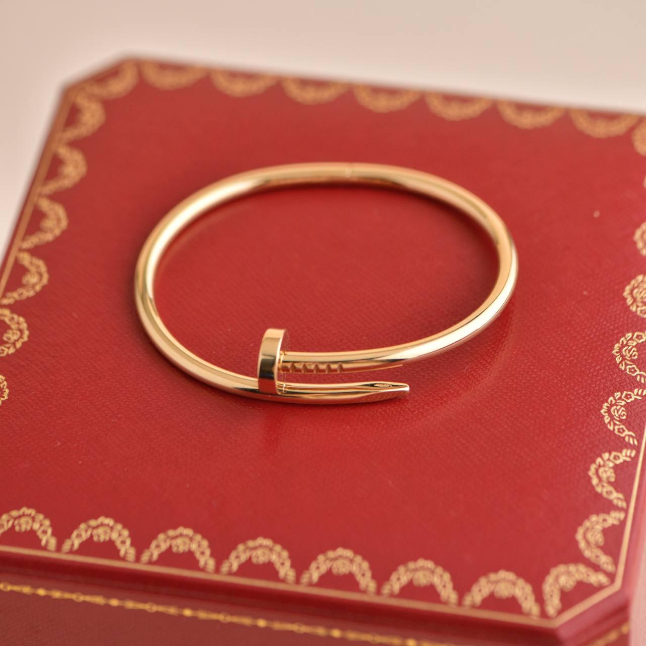 cartier nail bracelet size