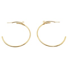 Cartier Juste Un Clou Yellow Gold Diamond Earrings