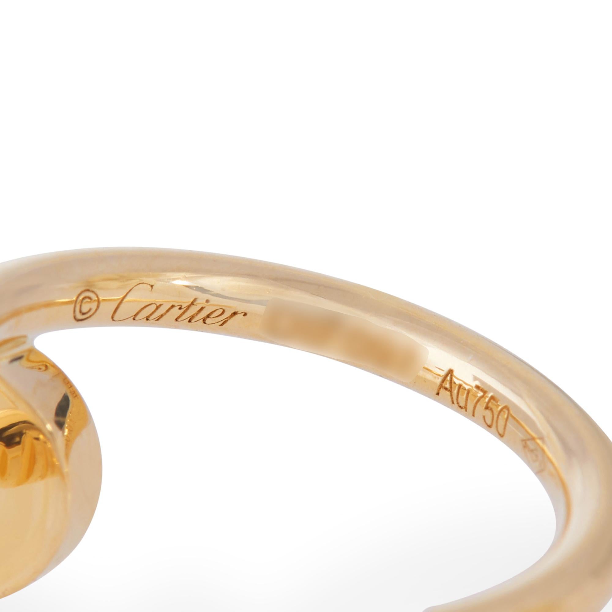 Contemporary Cartier Juste Un Clou Yellow Gold Hoop Earrings