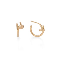 Used Cartier Juste Un Clou Yellow Gold Hoop Earrings