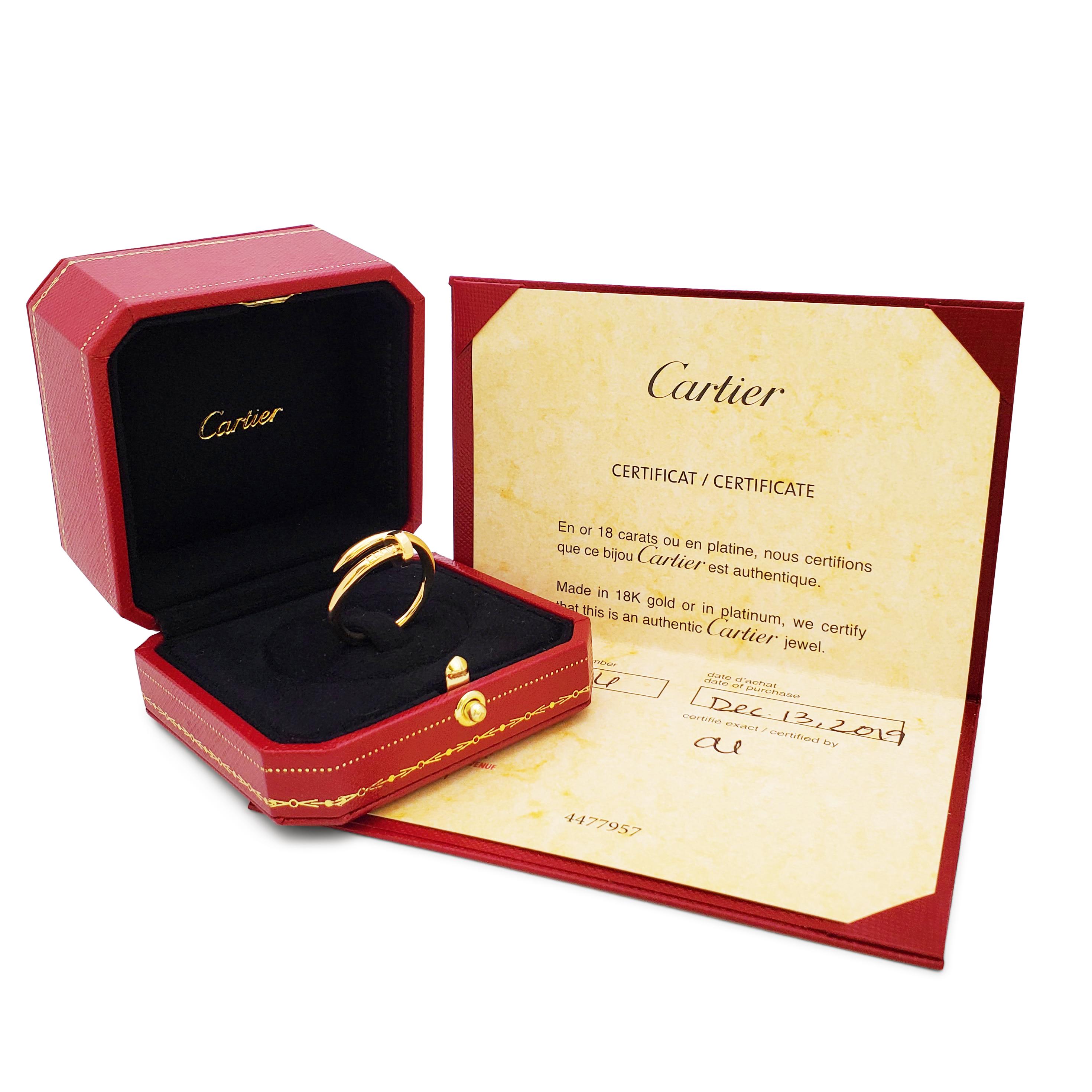 Women's or Men's Cartier Juste un Clou Yellow Gold Ring