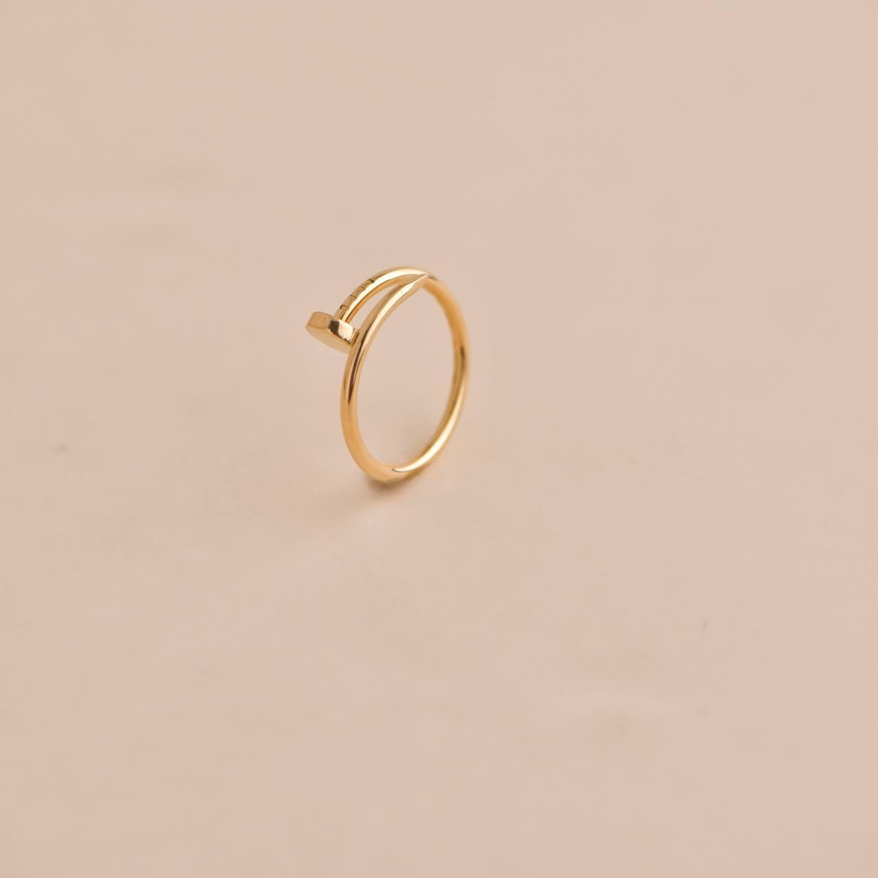 Women's or Men's Cartier Juste Un Clou Yellow Gold Ring Size 57