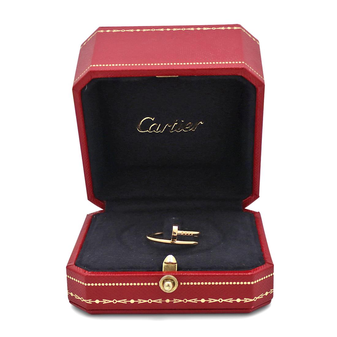Cartier Juste un Clou Yellow Gold Ring, Small Model In Excellent Condition In New York, NY