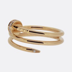 Cartier Juste Un Cloue Doppeldiamantring Größe P 1/2 (57)