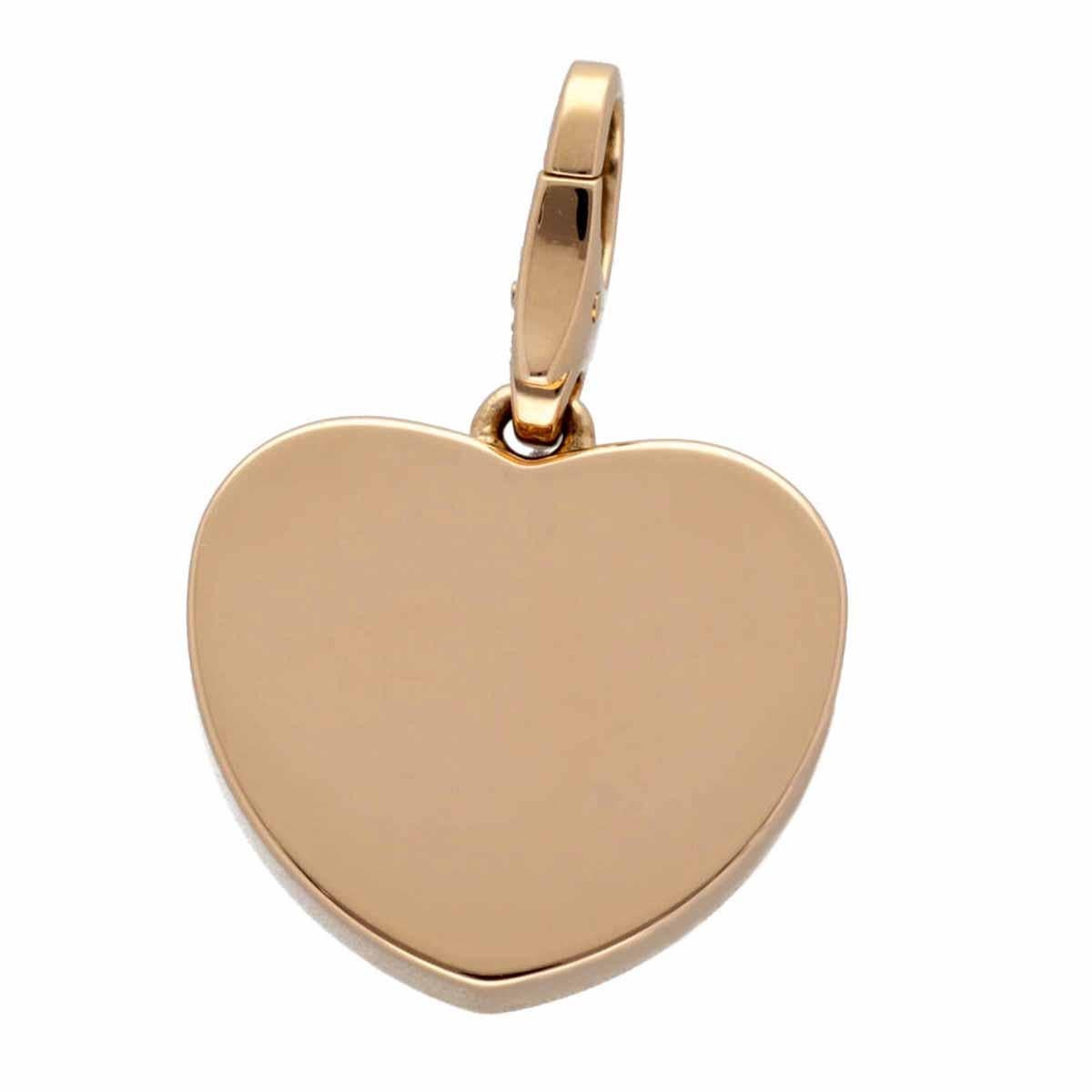 Cartier K18 Pink Gold White Gold Labyrinth Heart Motif Charm 1