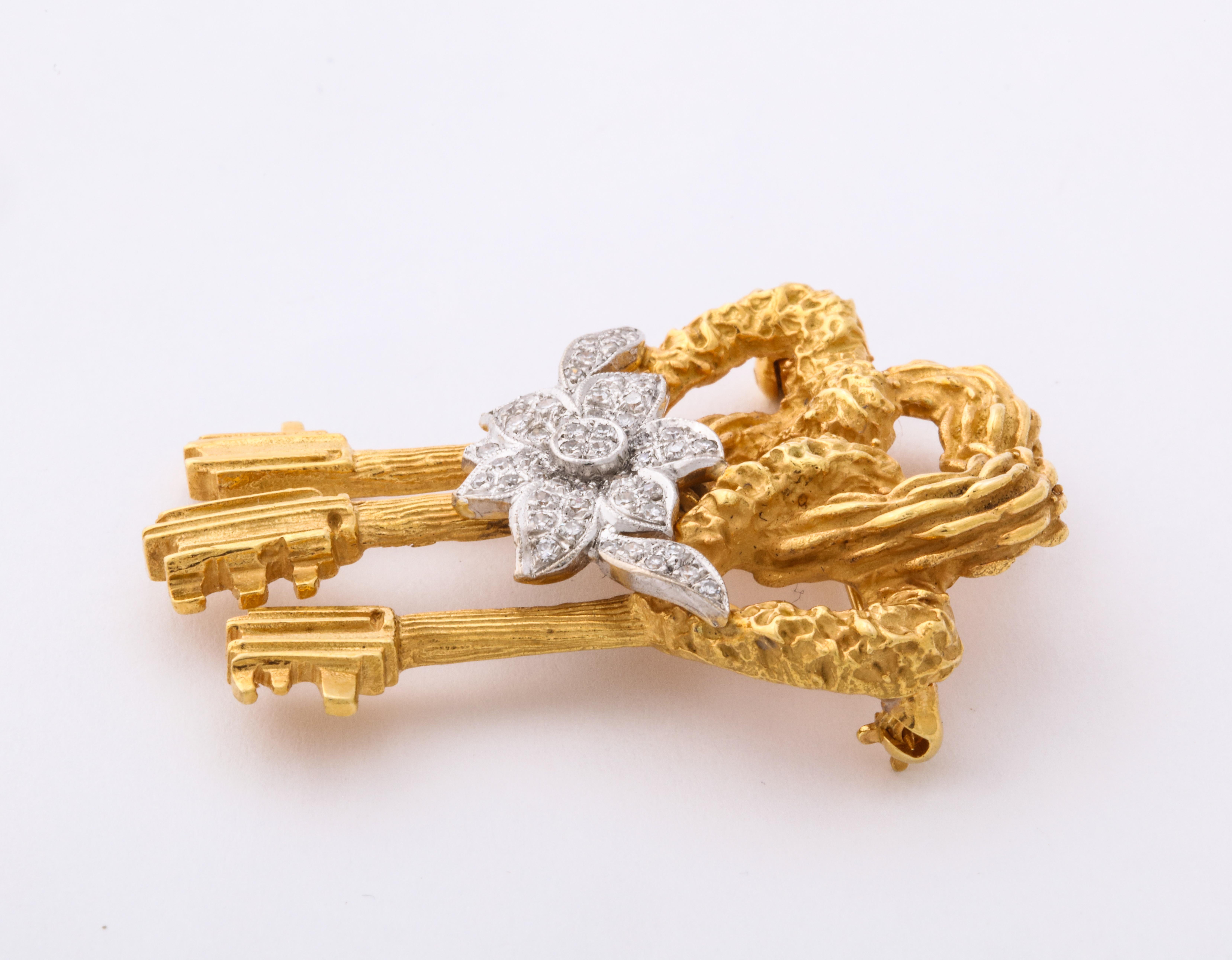 Cartier Key to My Heart Brooch im Zustand „Hervorragend“ in New York, NY