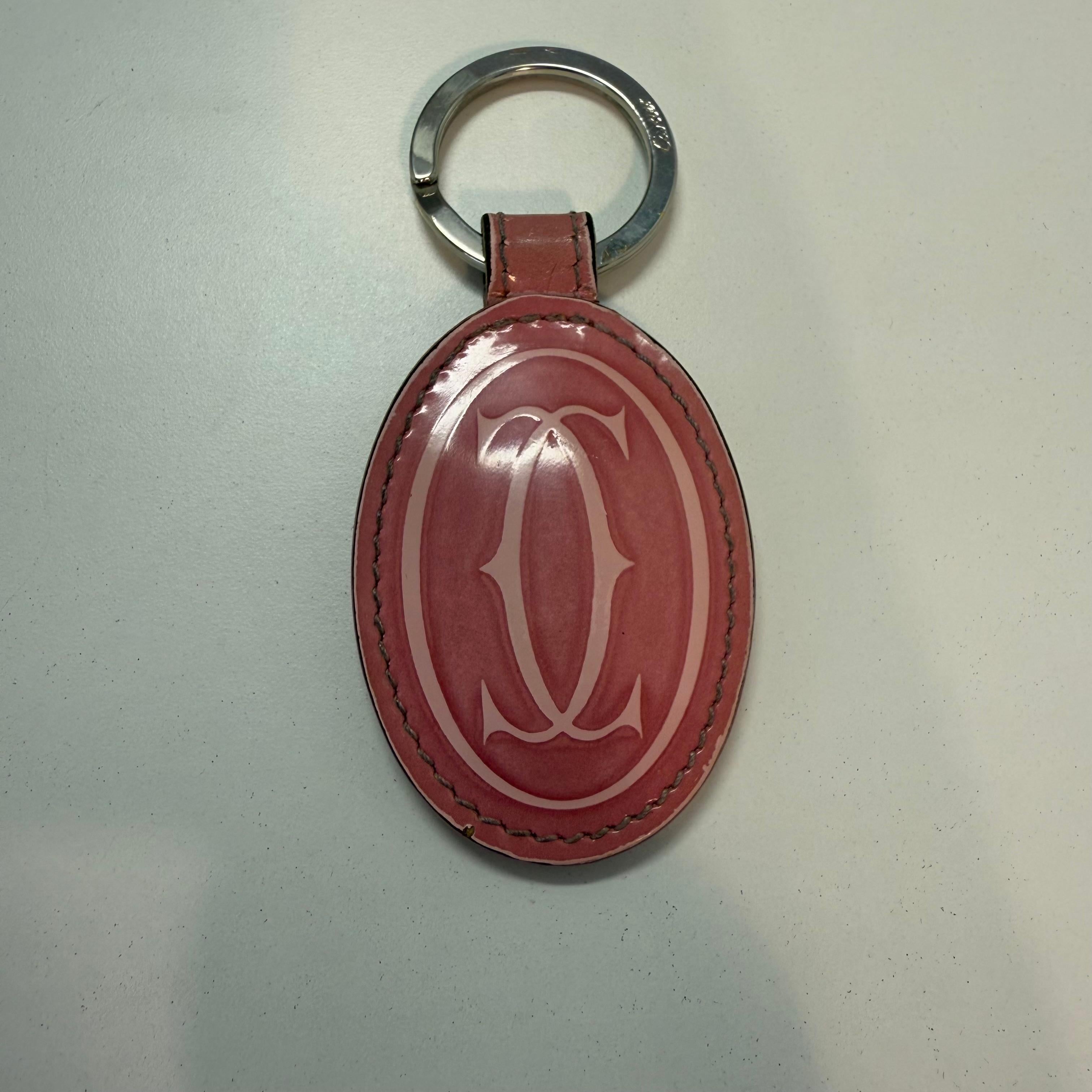 Brown Cartier Keychain For Sale