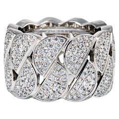 Cartier La Dona, bague en or blanc 18 carats pavé de diamants