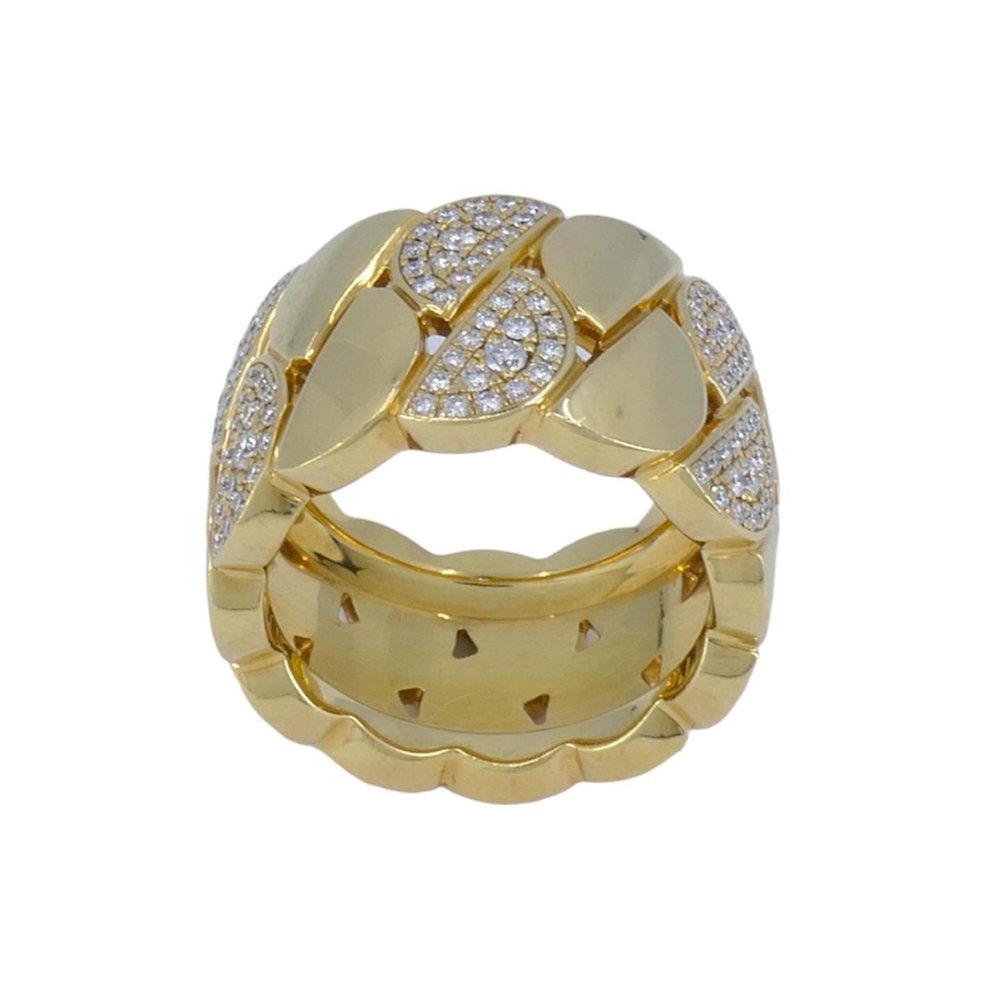 Cartier La Dona 18 Karat Gold Diamantring 6,5 im Zustand „Gut“ in Beverly Hills, CA