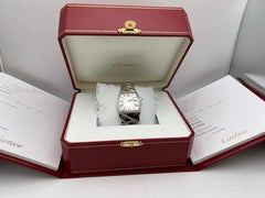 Cartier La Dona 195g 18K White Gold Diamond Bezel Large Size Watch WE60019G B&P