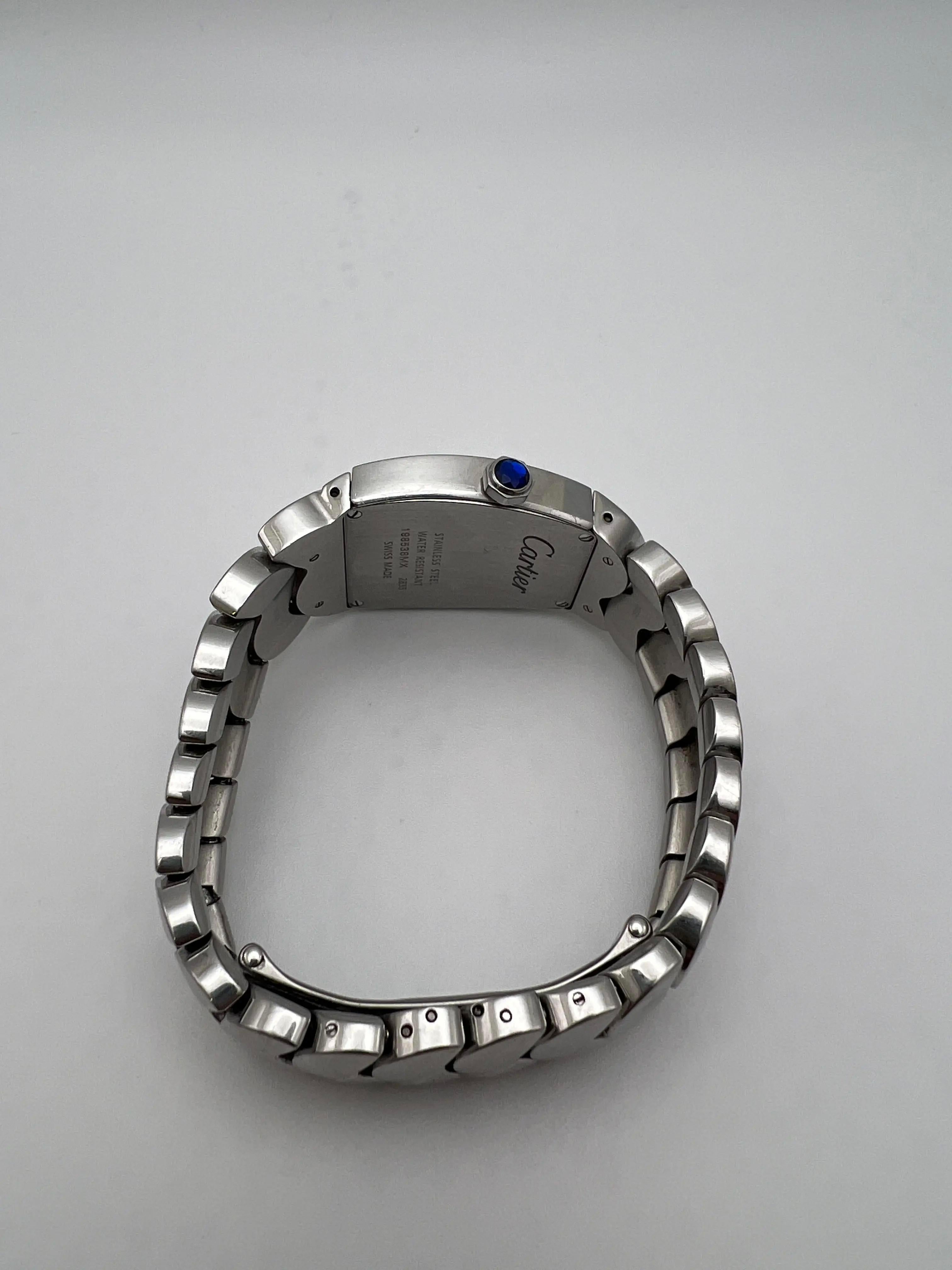 Cartier La Dona 28mm Acciaio inossidabile al quarzo Quadrante bianco W660022I in vendita 6