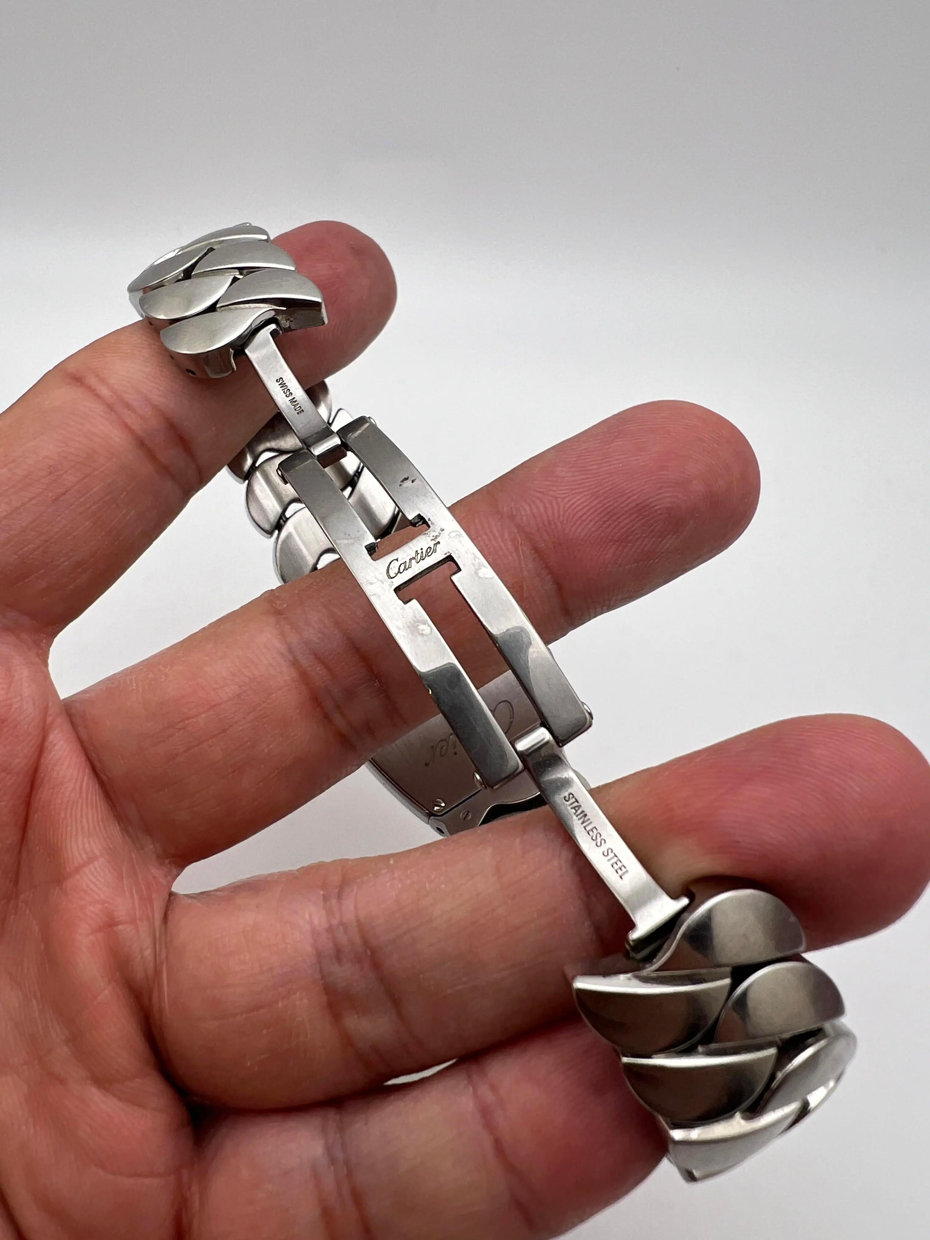 Cartier La Dona 28mm Acciaio inossidabile al quarzo Quadrante bianco W660022I in vendita 7