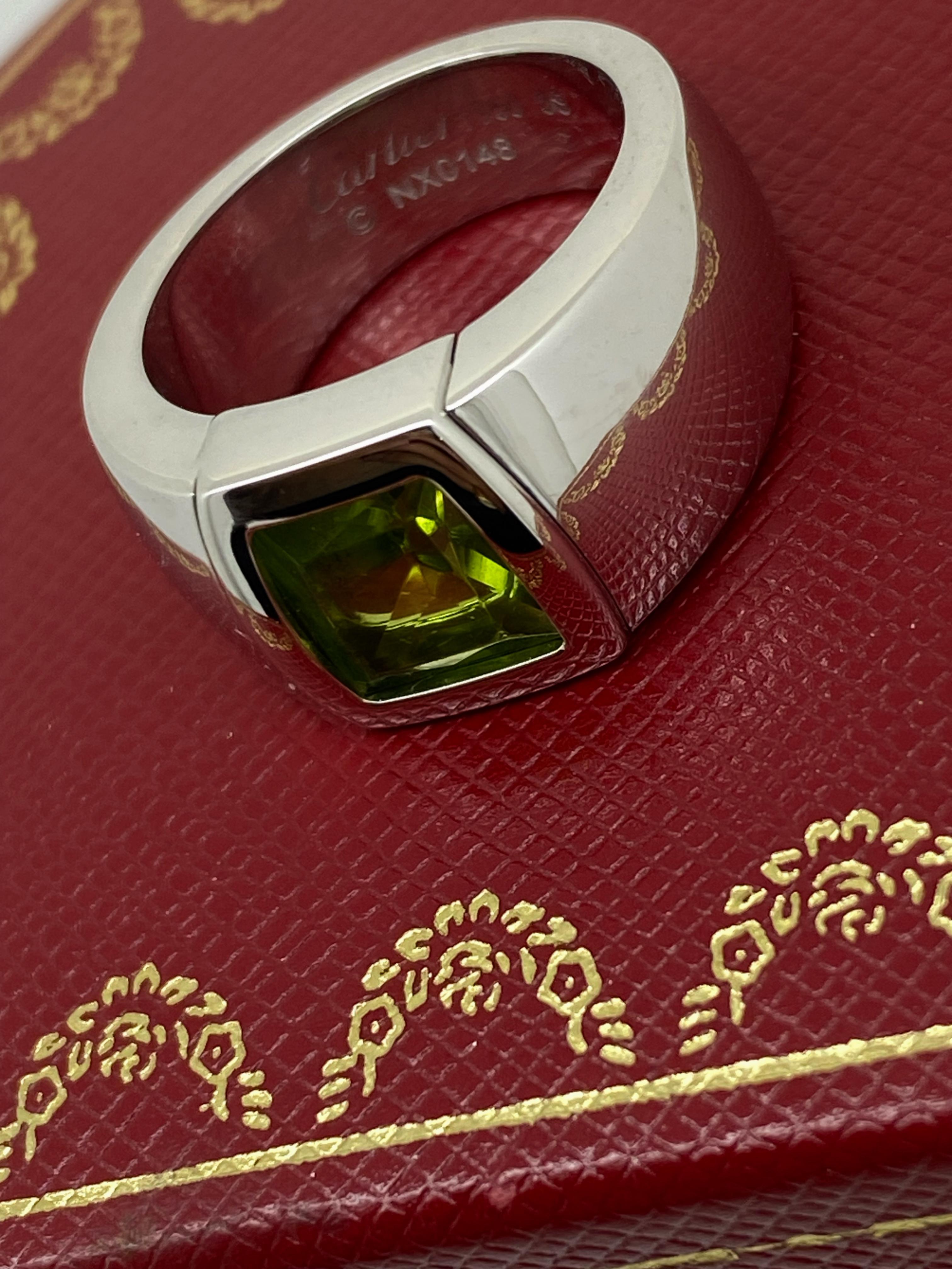 cartier peridot ring