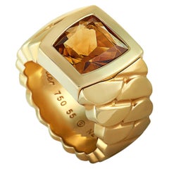 Cartier La Dona Citrine Yellow Gold Band Ring