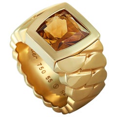 Cartier La Dona Citrine Yellow Gold Band Ring
