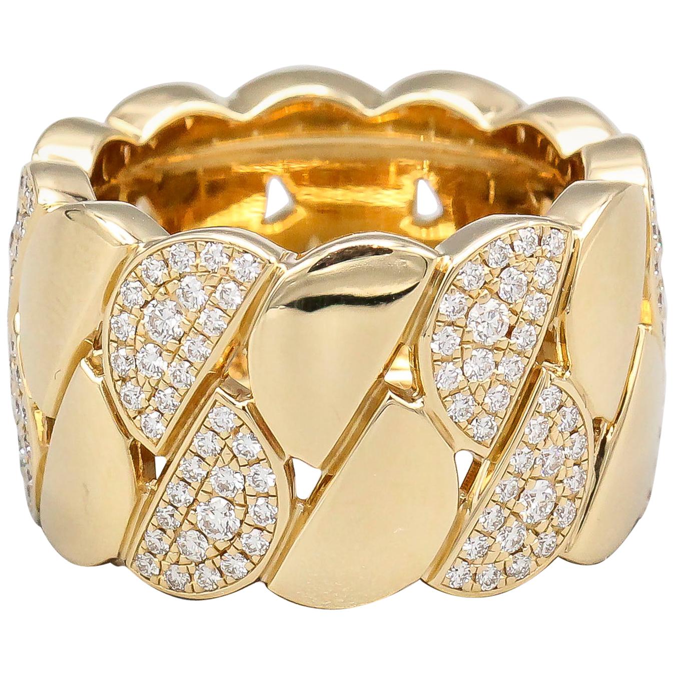 Cartier La Dona Diamond 18 Karat Yellow Gold Band