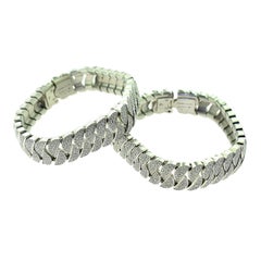 Cartier La Dona Diamond-Paved White Gold Set of Two Bracelets, 30 Total Carat