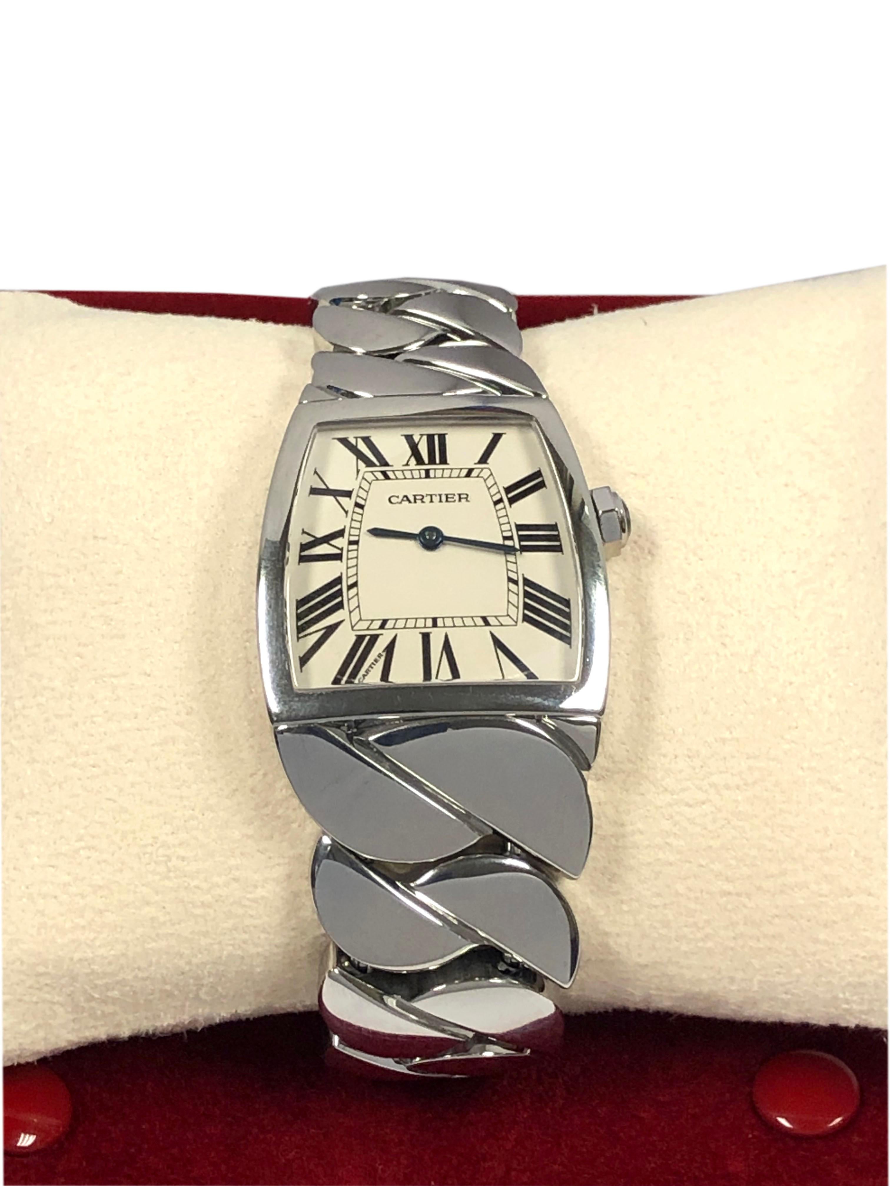 Women's or Men's Cartier La Dona Large Steel Quartz Wrist Watch Ref 2835