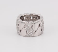 Cartier La Dona Ring XL 18K White Gold Diamond Size 51