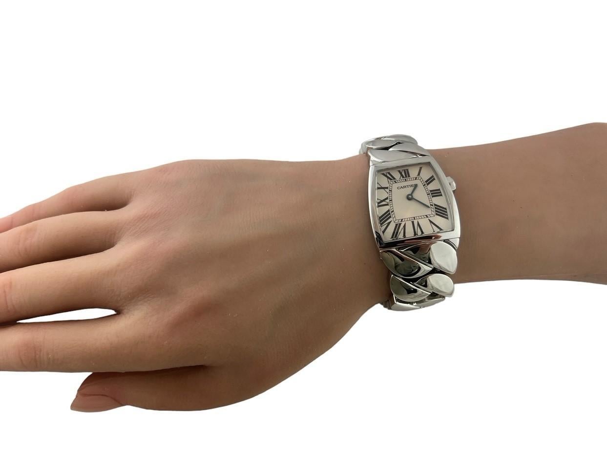 Cartier La Dona Stainless Steel 2835 Ladies Watch White Roman Dial #17634 7