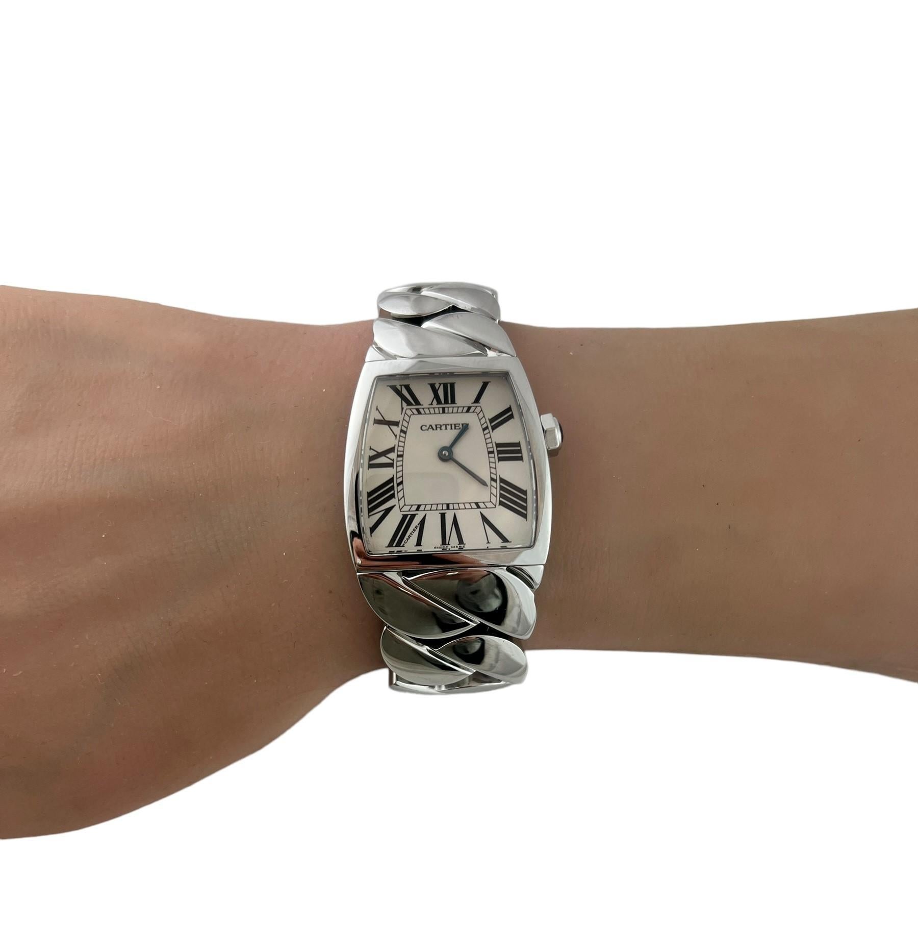 Cartier La Dona Stainless Steel 2835 Ladies Watch White Roman Dial #17634 8