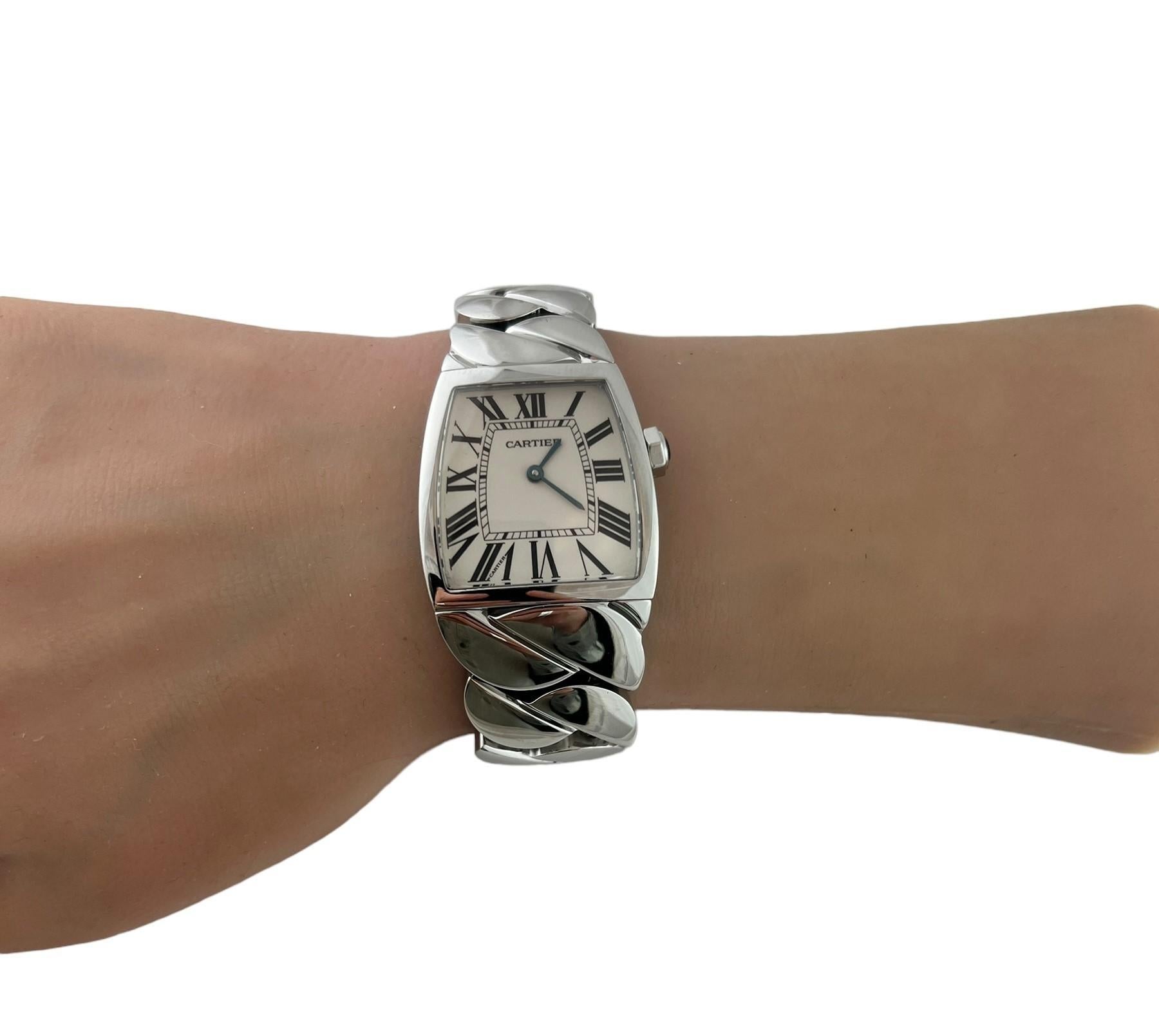 Cartier La Dona Stainless Steel 2835 Ladies Watch White Roman Dial #17634 9
