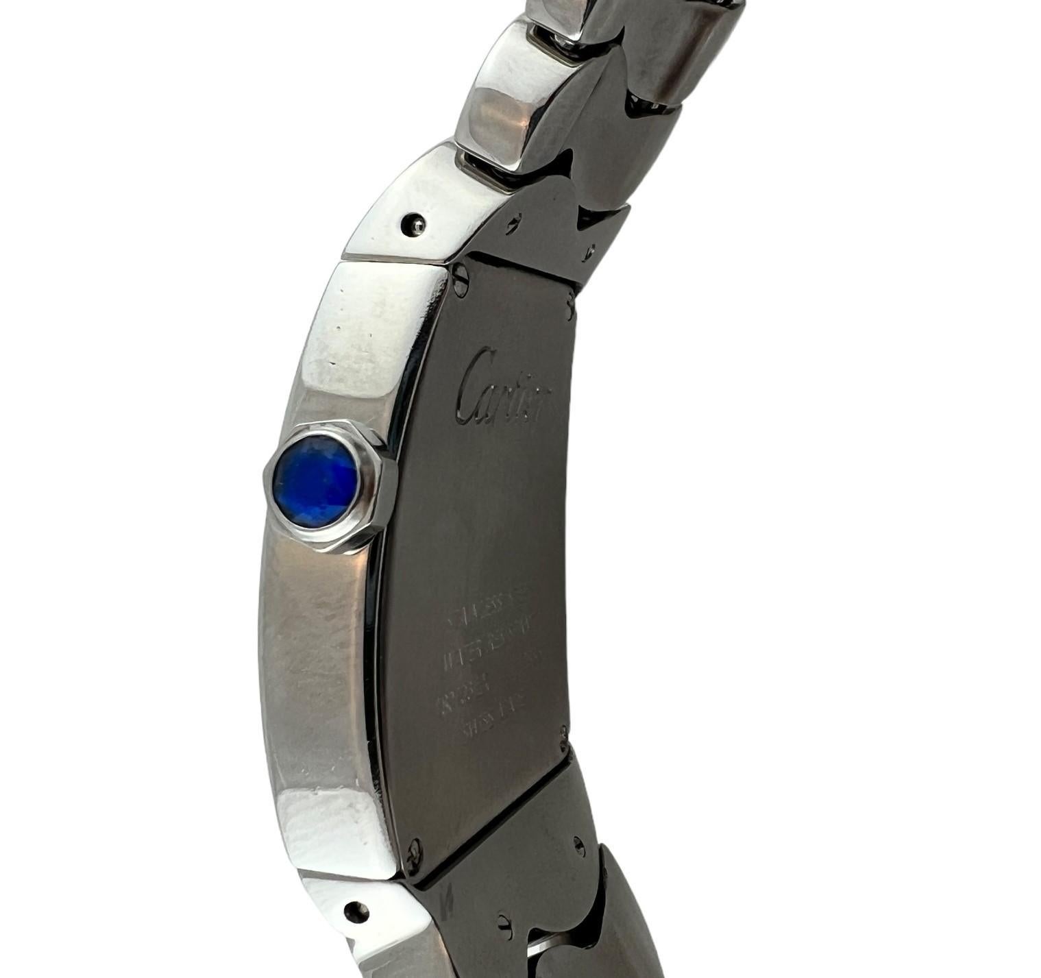 Cartier La Dona Stainless Steel 2835 Ladies Watch White Roman Dial #17634 2