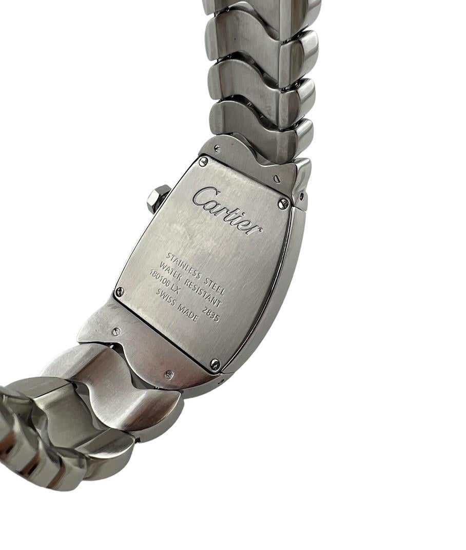 Cartier La Dona Stainless Steel 2835 Ladies Watch White Roman Dial #17634 3