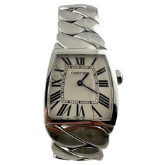 Cartier La Dona Stainless Steel 2835 Ladies Watch White Roman Dial #17634