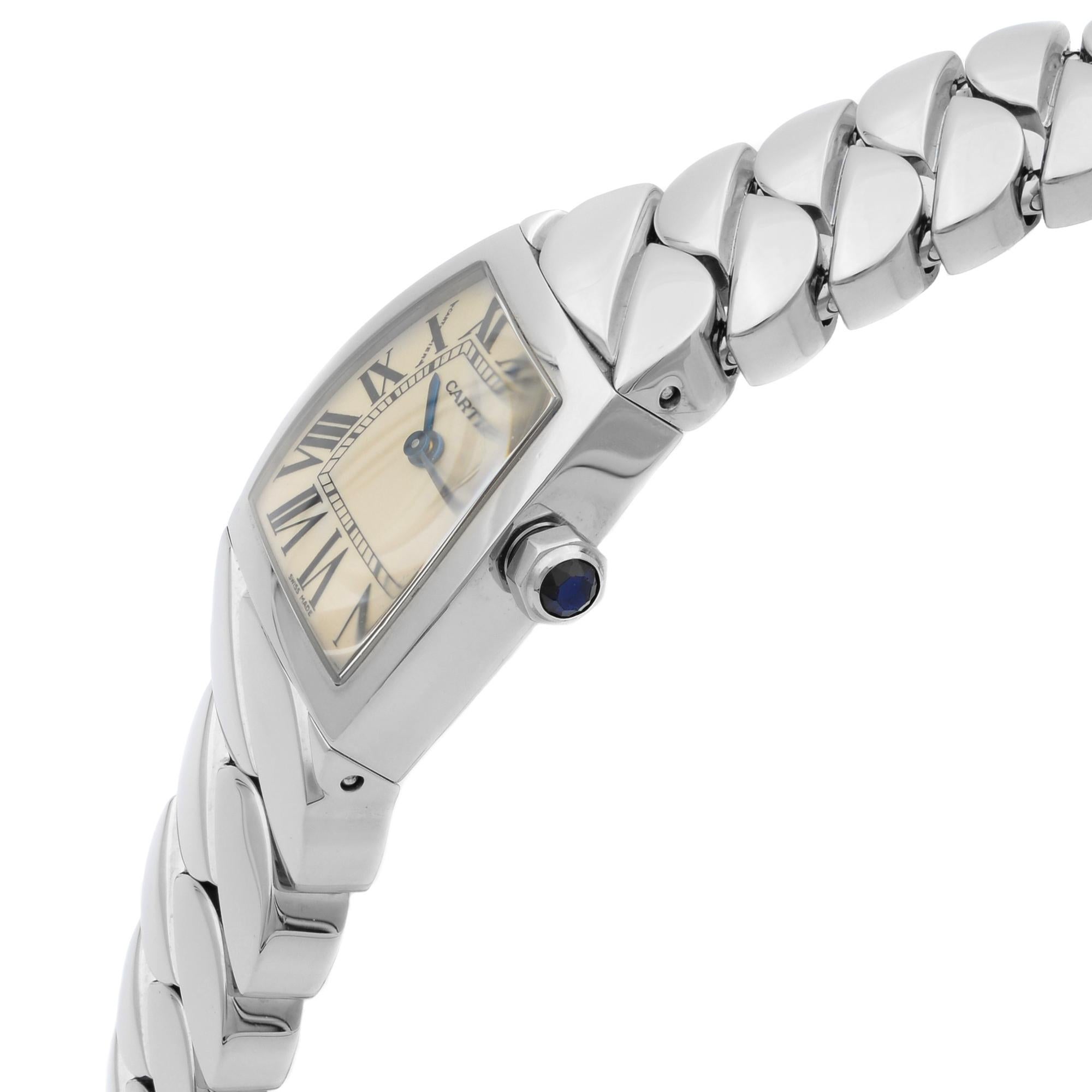 Modern Cartier La Dona Stainless Steel Silver Dial Quartz Ladies Watch W660012I