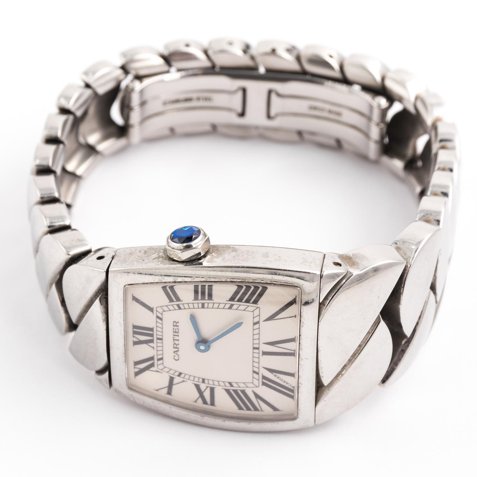 Women's or Men's Cartier La Dona Stainless Steel Watch