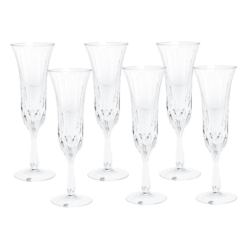 Cartier La Maison Du Prince Champagne Flute Glass Set