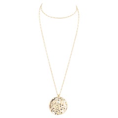 Cartier Laque Emeraude Or 18k  Sautoir avec pendentif panthère