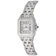 Cartier Ladies 18 Karat White Gold Panther Quartz Wristwatch