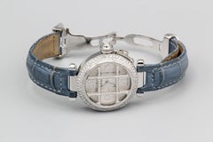 Cartier Ladies 18 Karat White Gold Diamond Grille Pasha Automatic Wristwatch