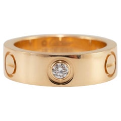 Anillo Cartier de oro amarillo de 18 quilates para mujer con 3 diamantes
