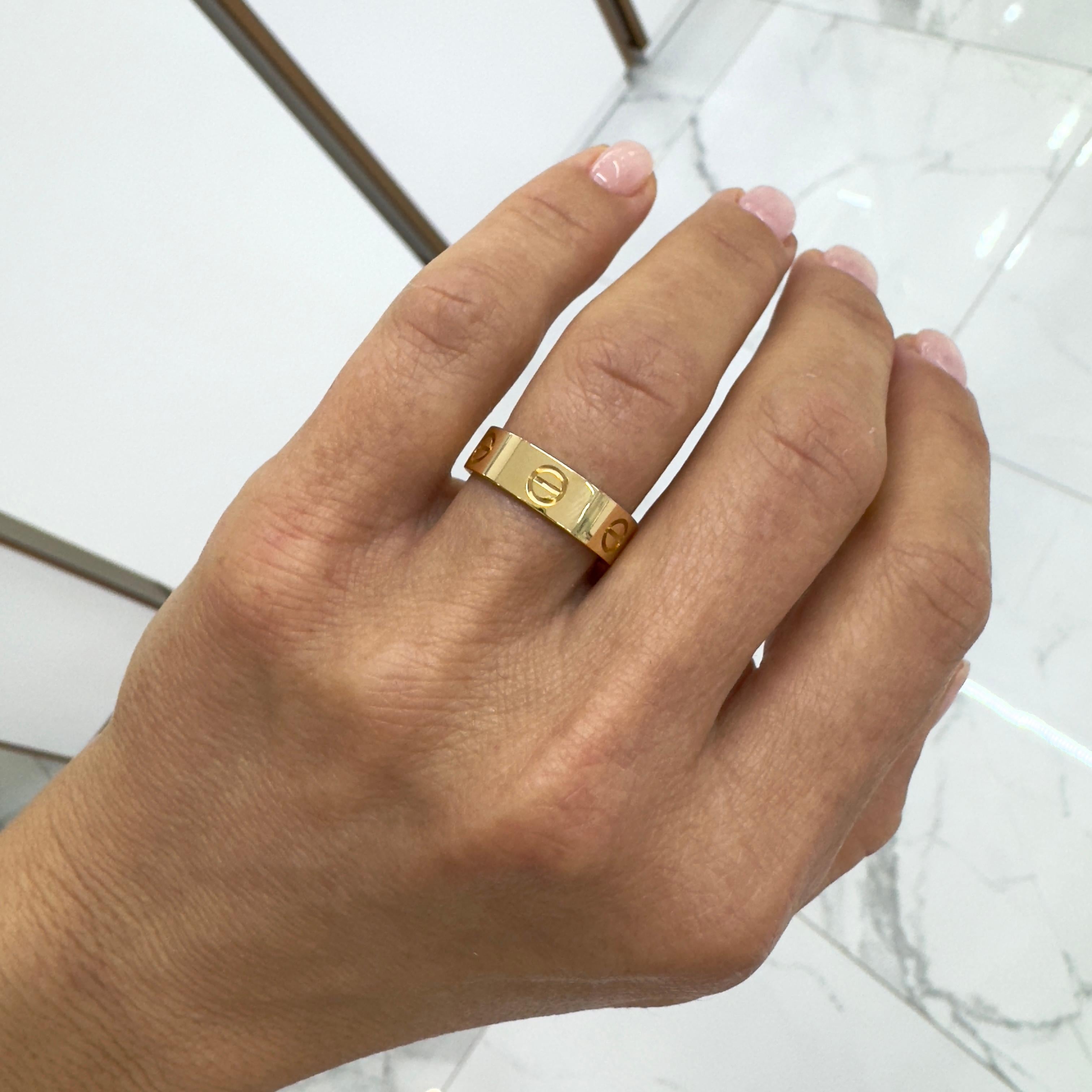 Anello Love Band in oro giallo 18 carati da donna Cartier 2