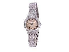 Cartier Ladies Watch in 18k White Gold and Round Cut Diamonds