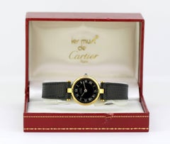 Cartier Ladies "Argent" Gold-Plated and Sterling Silver Quartz Wristwatch, 1970