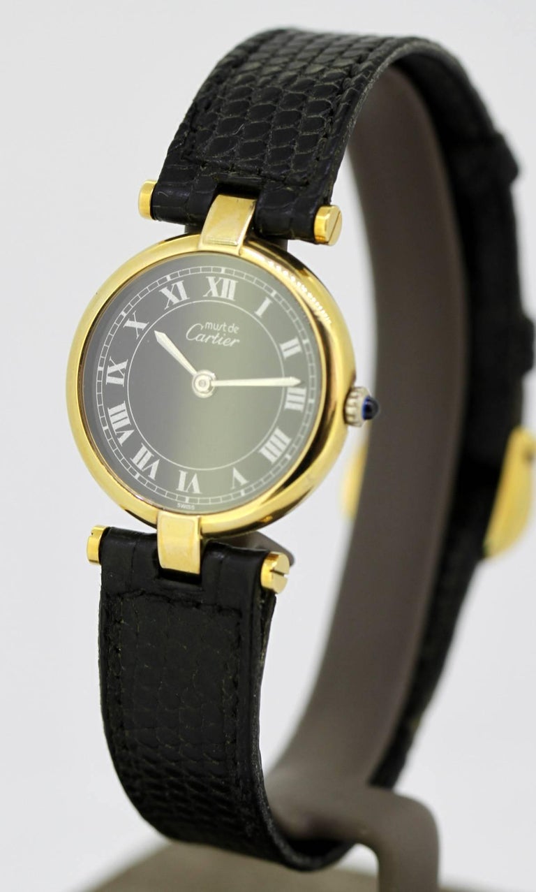 Cartier Ladies "Argent" GoldPlated and Sterling Silver Quartz