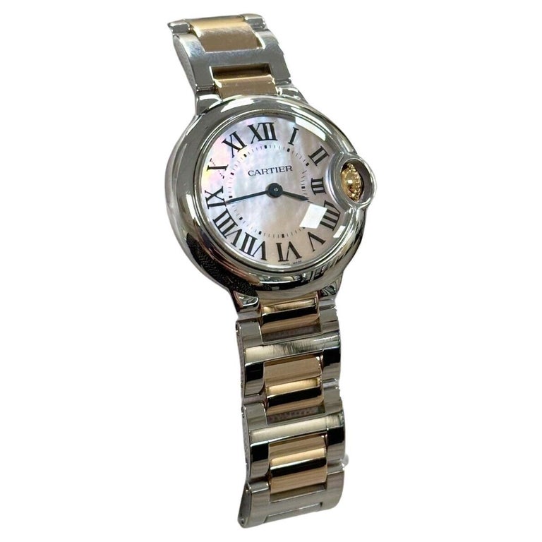 Cartier Ladies Ballon Bleu 3009 W6920034 MOP Dial 28mm 18K Rose Gold Steel