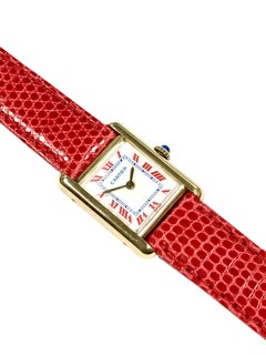 Cartier Ladies Classic Vermeil Tank Wristwatch