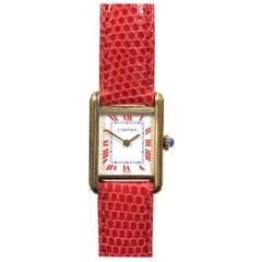 Cartier Ladies Classic Vermeil Tank Wristwatch
