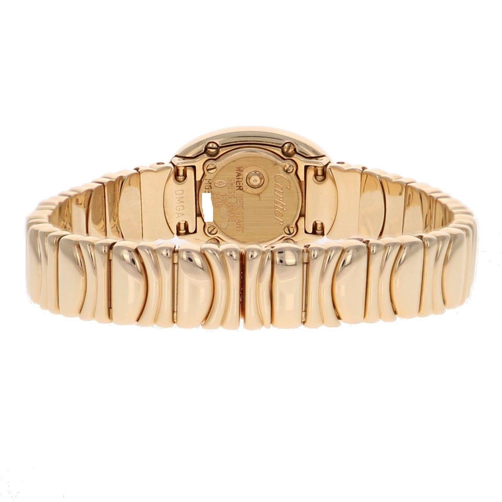Cartier Ladies Yellow Gold Mini Baignoire Quartz Wristwatch 4