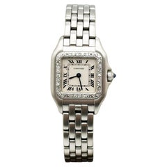 Cartier Damen Panthere de Cartier Ref 1320 Edelstahl Diamant Lünette