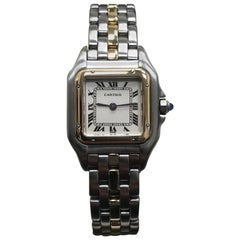 Cartier Ladies Panthere Model 6692 18 Karat Gold and Stainless Steel Model
