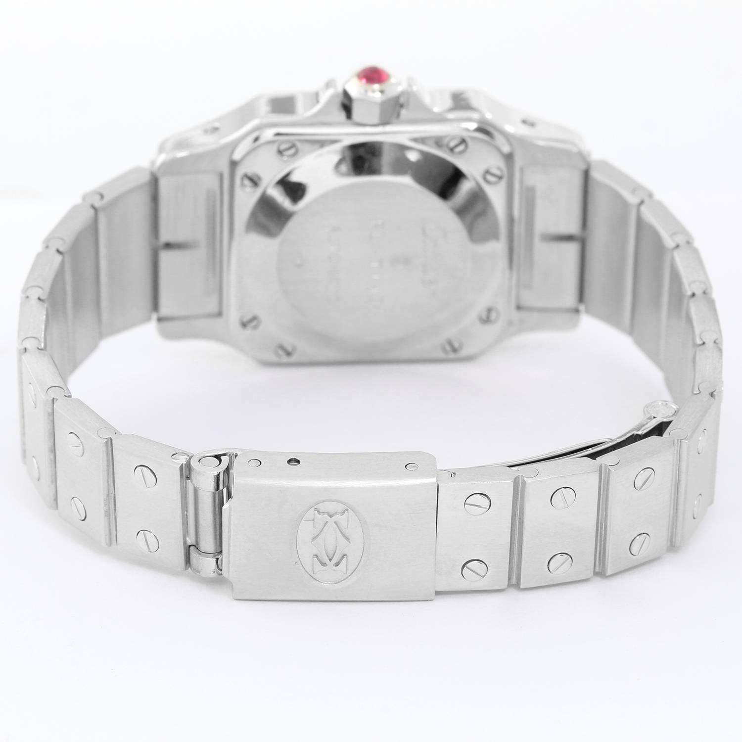 cartier santos red dial