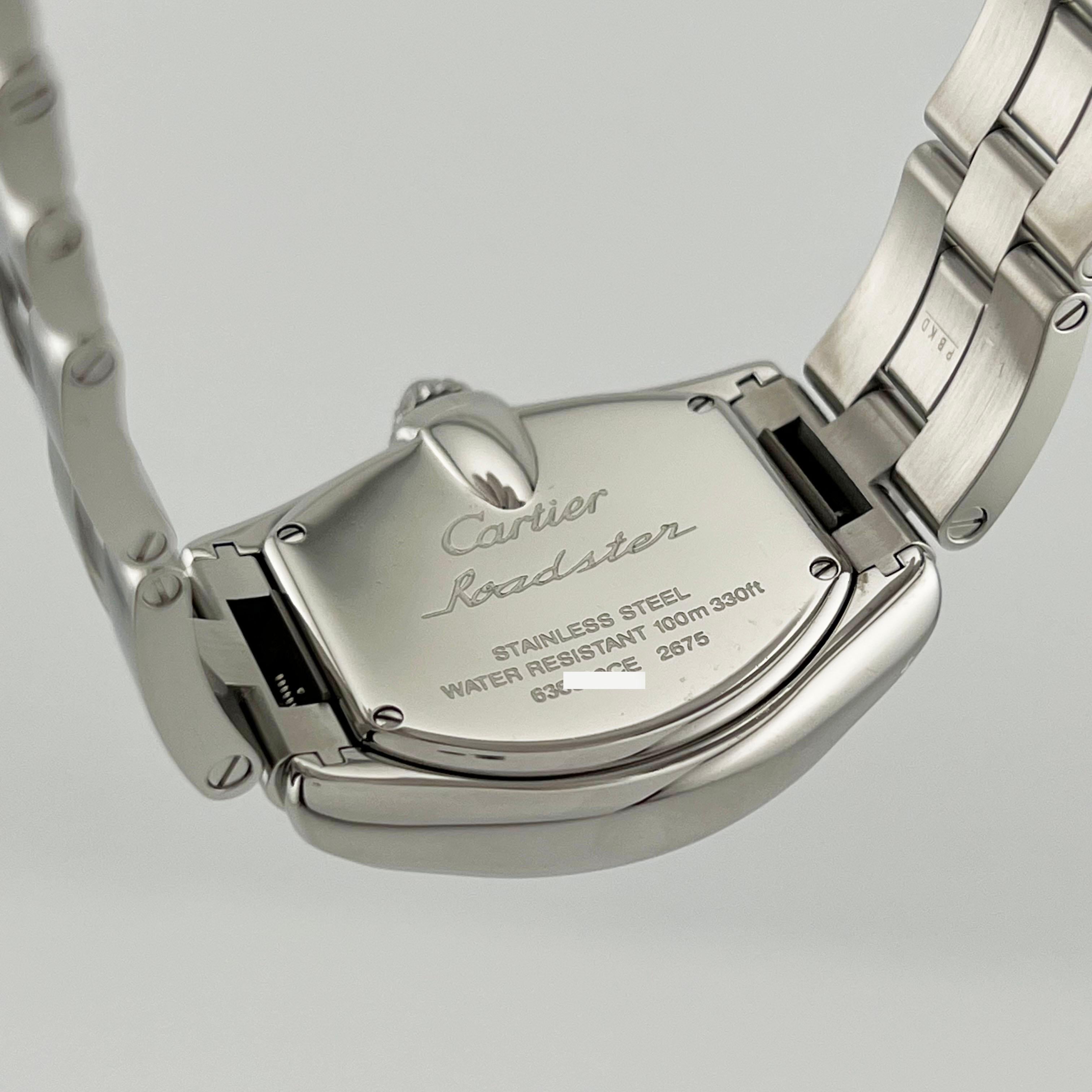 Cartier Lady Roadster 2675 Nastro Rosa Consapevolezza del Cancro al Seno Acciaio Inox in vendita 3
